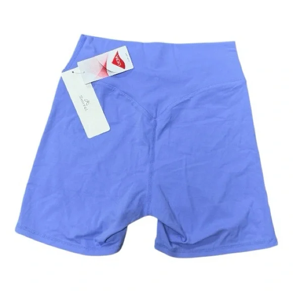 Sunzel - NWT - High-Waisted Blue/Lavender Shorts for Women - Picture 2 of 6
